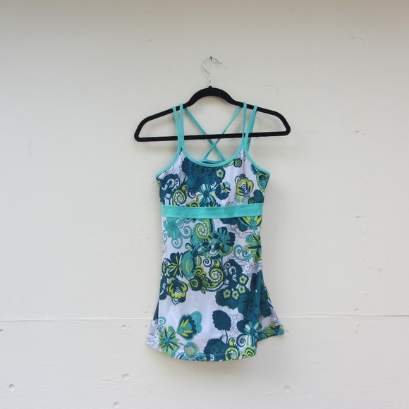 Prana Tops - prAna Kaley Blue Breathe Yoga Bra Racerback Tank